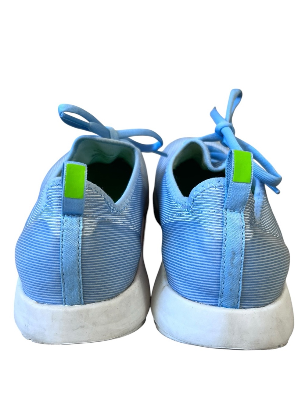 Oofos OOmg Sport LS Shoes Womens Size 8 Lace Up Recovery Sneakers Blue White - Picture 9 of 11